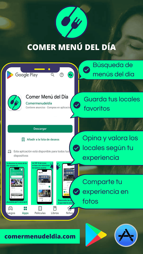 menú del día APP
